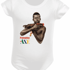 Orixá Exu com arte de oferenda roupa de bebê Protegidos pelo Axé, orixá, entidade, umbanda, candomblé, terreiro