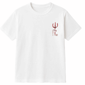 Tridende o orixá Exu, camiseta infantil branco, Protegidos pelo Axé, entidade, umbanda, candomblé, terreiro