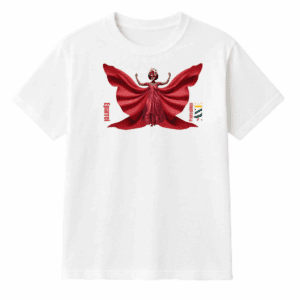 Orixá Iansã borboleta camiseta infantil branca - 100% algodão Protegidos pelo Axé, entidade, umbanda, candomblé, terreiro