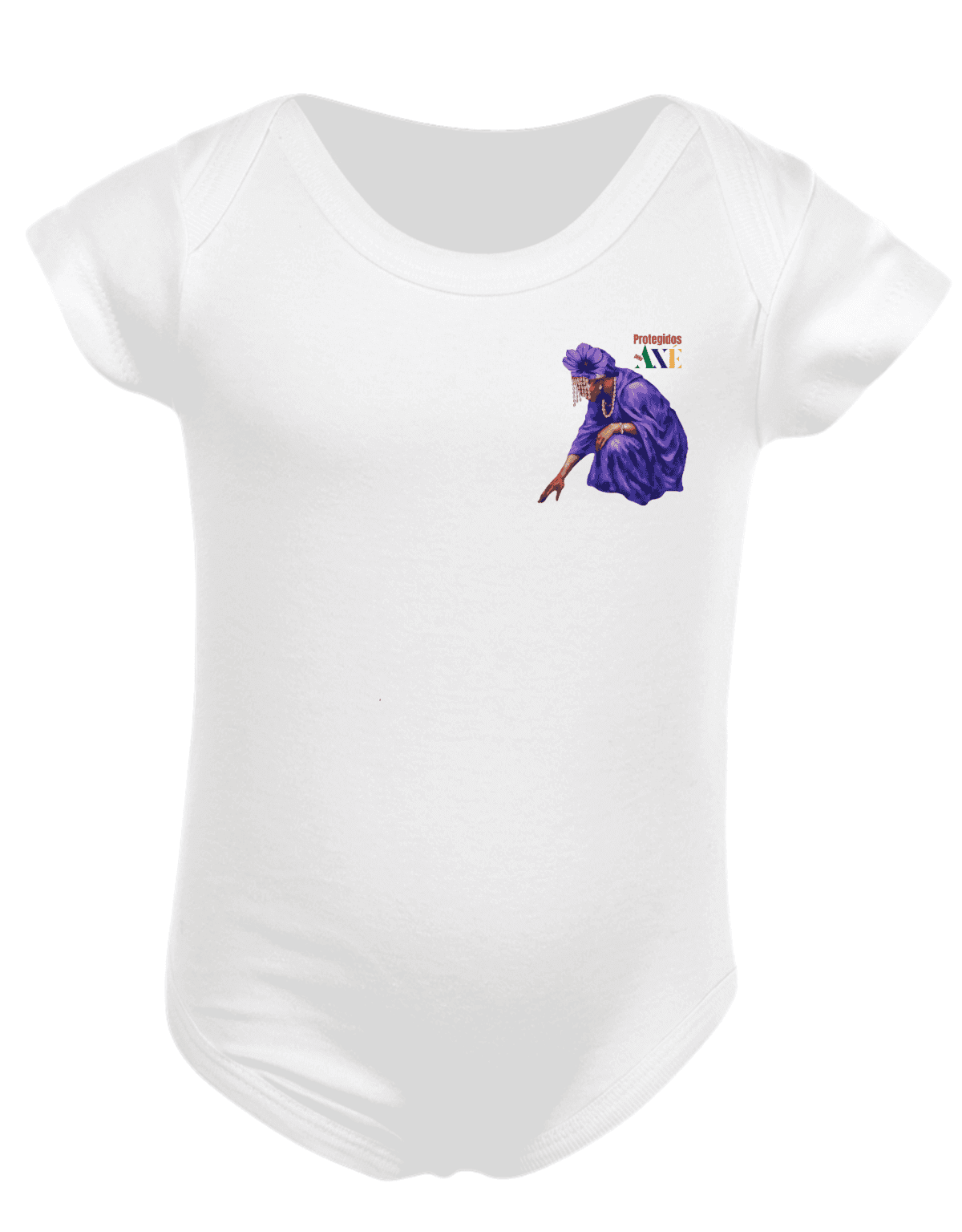 Orixá Nanã Buruque roupa bebê - 100% algodão Protegidos pelo Axé, entidade, umbanda, candomblé, terreiro